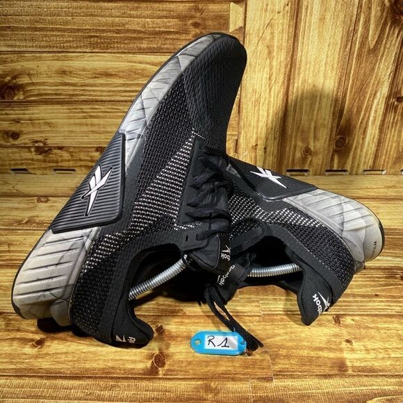 REEBOK FLASHFILM - Trainer EF4561 Men's Running Black Shoes Sneakers Size 12  B - Picture 1 of 7